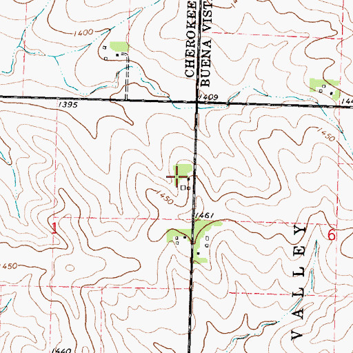 Topographic Map of Stender Farm, IA