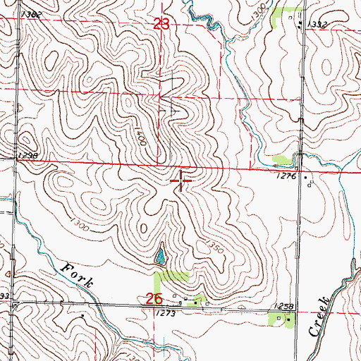 Topographic Map of Schmidt Farms, IA
