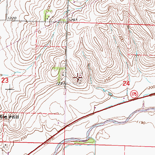Topographic Map of Hofmann Farms, IA
