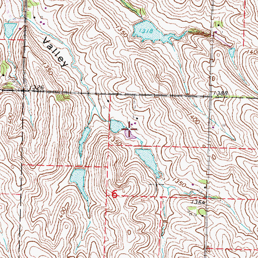 Topographic Map of J and K Farms, IA