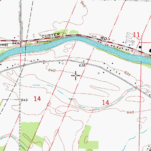 Topographic Map of S P Farms, MI