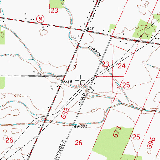 Topographic Map of Opferman Farms, MI