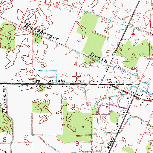 Topographic Map of J H G Farm, MI