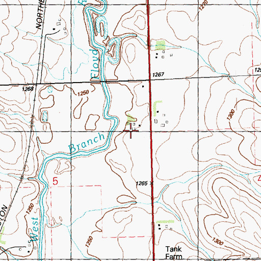 Topographic Map of Kuiken Farms, IA