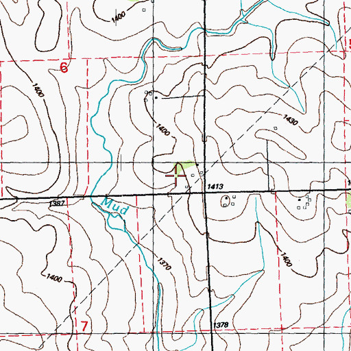 Topographic Map of Schroeder Farm, IA