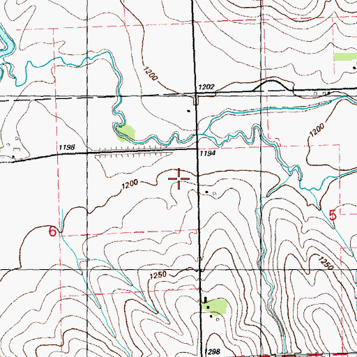 Topographic Map of Richard Farm, IA