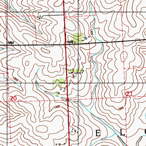Topographic Map of Pick Farm, IA