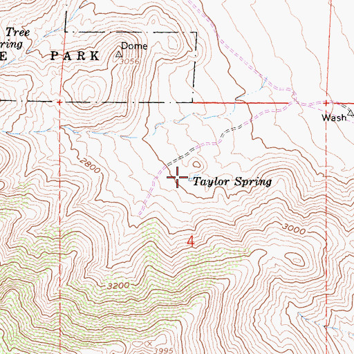 Topographic Map of Taylor Spring, CA