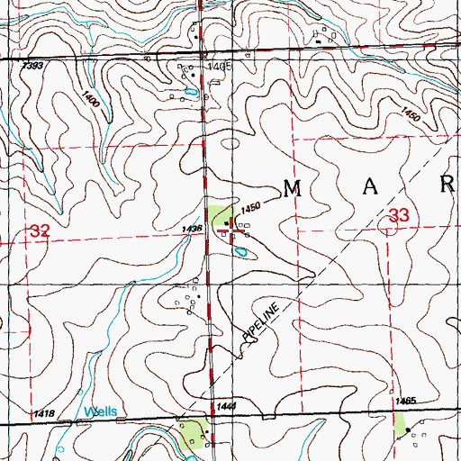 Topographic Map of Tri S Farm, IA