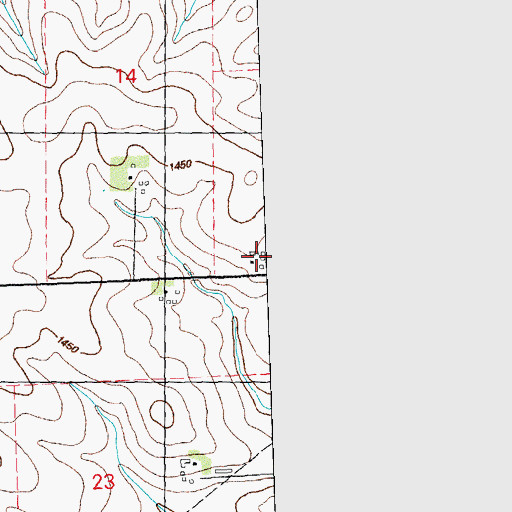 Topographic Map of K Farms, IA