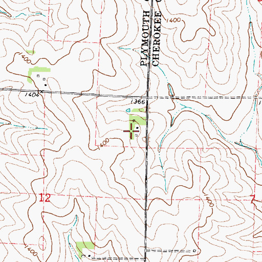 Topographic Map of Letsche Seed Farm, IA
