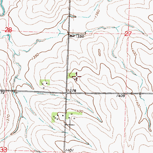 Topographic Map of Grove Meadow Farms, IA