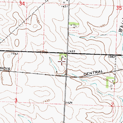 Topographic Map of J and G Farms, IA