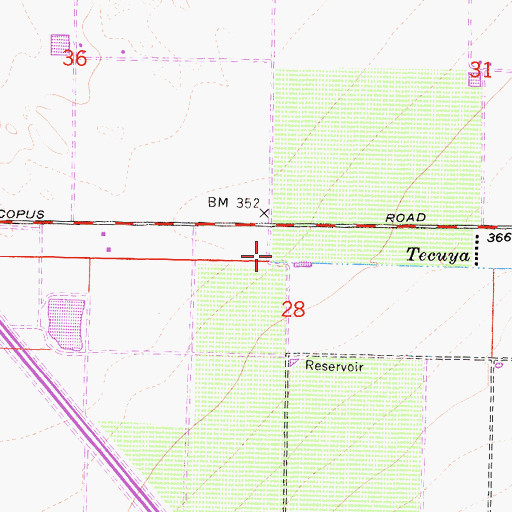 Topographic Map of Tecuya Creek, CA
