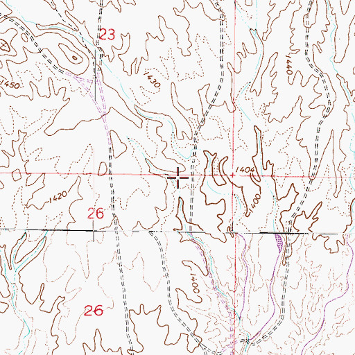 Topographic Map of Vistancia, AZ