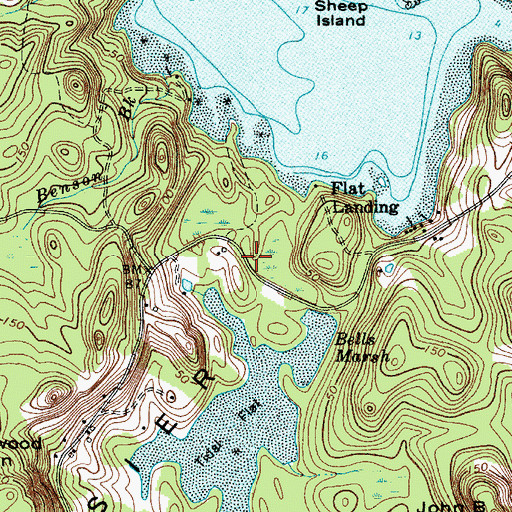 Topographic Map of Valerius Black Cemetery, ME