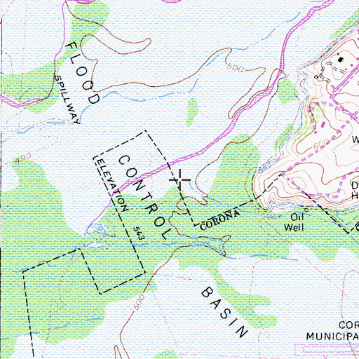 Topographic Map of Temescal Wash, CA
