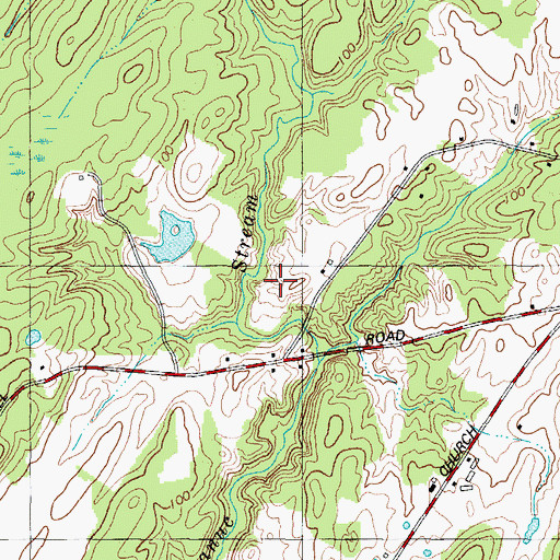 Topographic Map of Luke Nickerson, ME