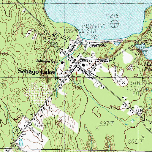 Topographic Map of Poor Birch Cemetery, ME