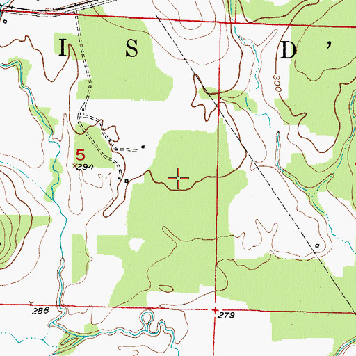 Topographic Map of John W Turk Jr Power Plant, AR