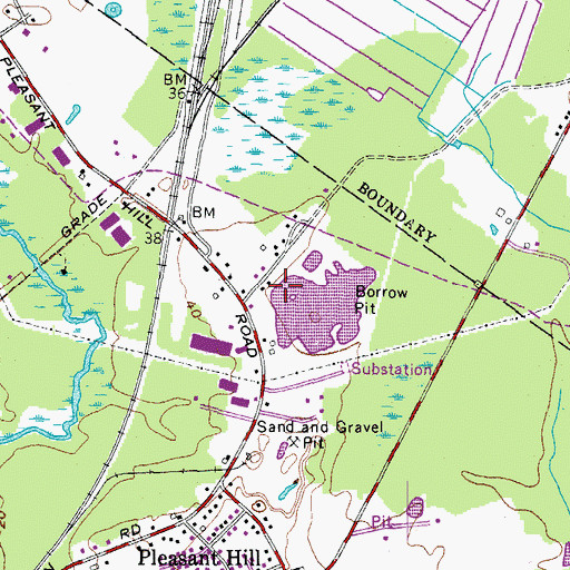Topographic Map of Skilling Cemetery, ME