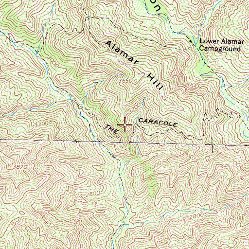 Topographic Map of The Caracole, CA