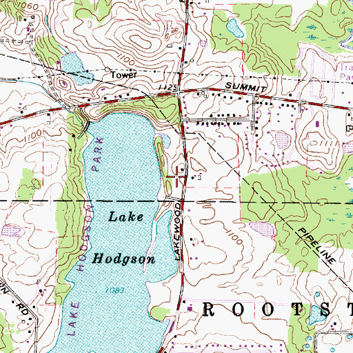 Topographic Map of Ravenna Water Treatment Plant, OH