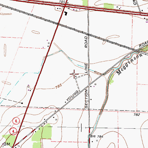 Topographic Map of Maple Lawn Farms, OH