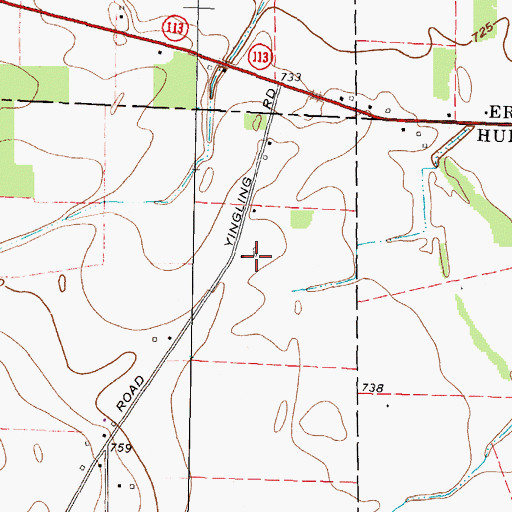 Topographic Map of Fools Gold Farms, OH
