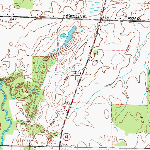Topographic Map of Zidar Farms, OH