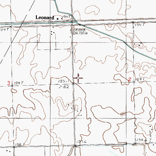 Topographic Map of Lubben Farms, IL