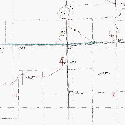 Topographic Map of Classen Farms, IL