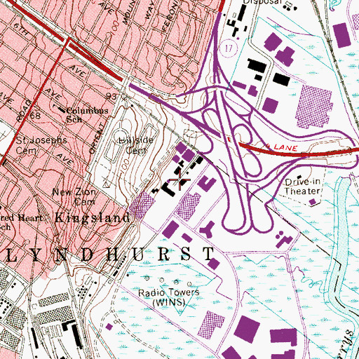 Topographic Map of Copper Ridge Center, NJ