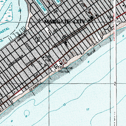 Topographic Map of Island House, NJ