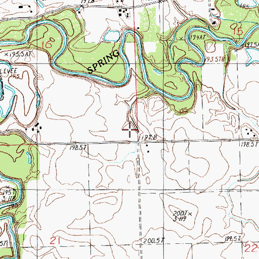 Topographic Map of Tall Grass Farms, IL
