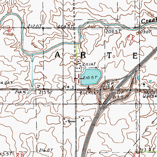 Topographic Map of Schumacher Farm, IL