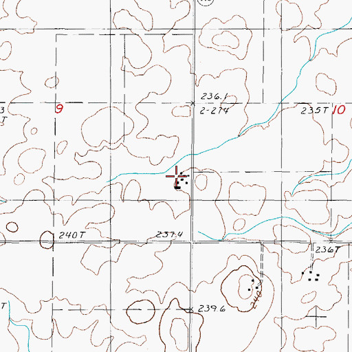 Topographic Map of Kietzman's Farms, IL