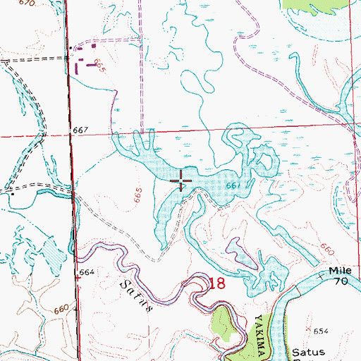Topographic Map of McBride Slough, WA