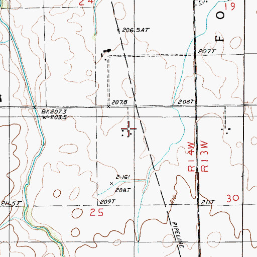 Topographic Map of Mustard Seed Ranch, IL