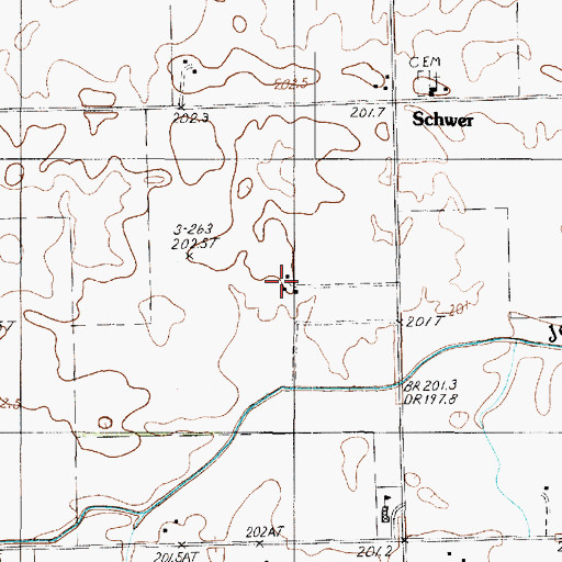 Topographic Map of Rapp Farm, IL