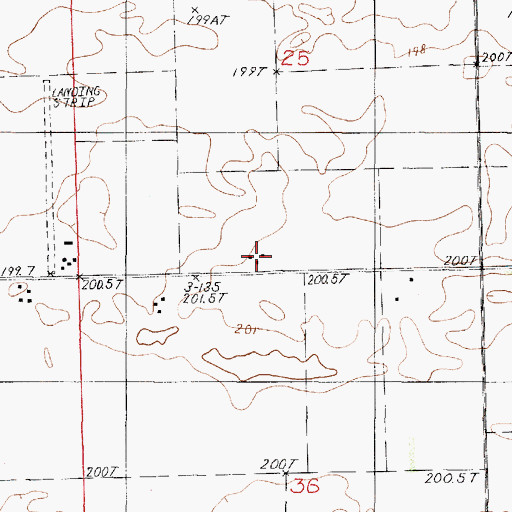 Topographic Map of Carley Farms, IL