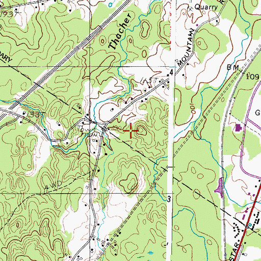 Topographic Map of Tthe First Apostolic Church of Biddeford, ME