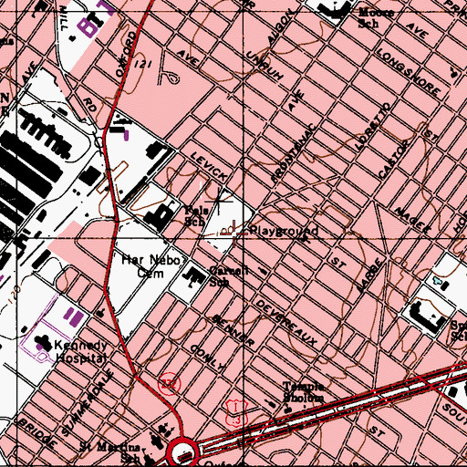 Topographic Map of Tarken Recreation Center, PA