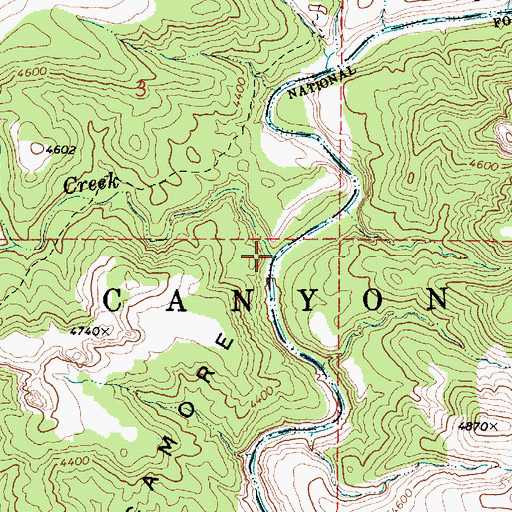 Topographic Map of Cedar Creek, AZ