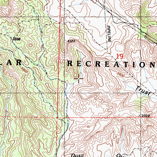Topographic Map of Gorman Cultural Preserve, CA