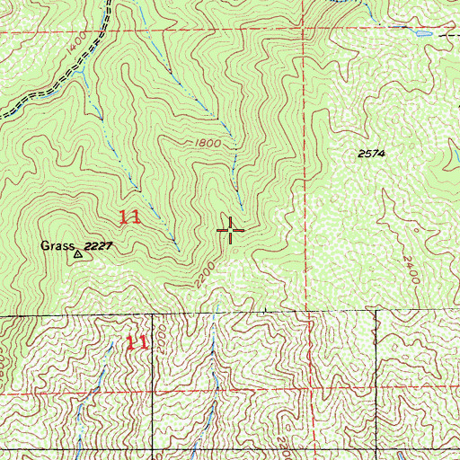Topographic Map of Henry W. Coe State Wilderness, CA