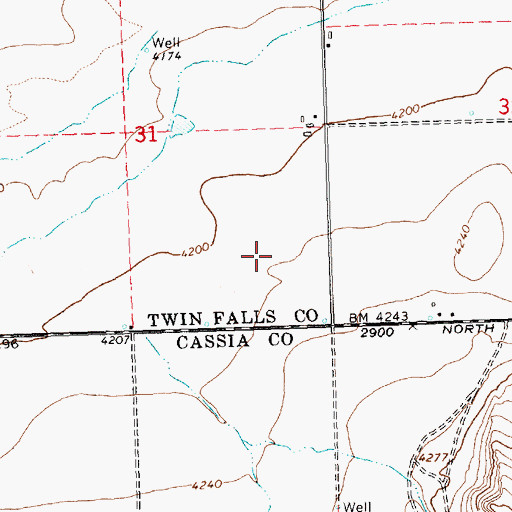 Topographic Map of Magic Milk Dairy, ID