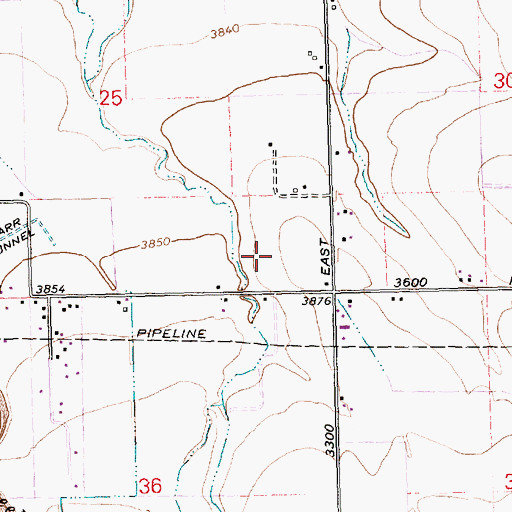 Topographic Map of No View Dairy, ID