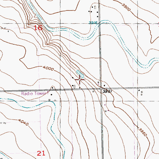 Topographic Map of Frontier Dairy, ID