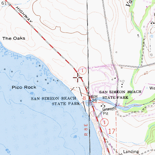 Topographic Map of Pa-nu Cultural Preserve, CA